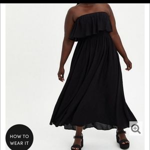 Black maxi dress
